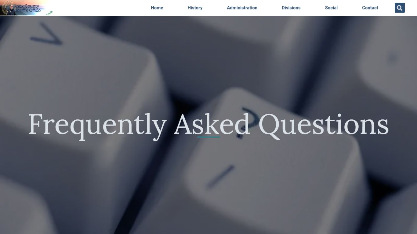 FAQ - Knox County Sheriff Website